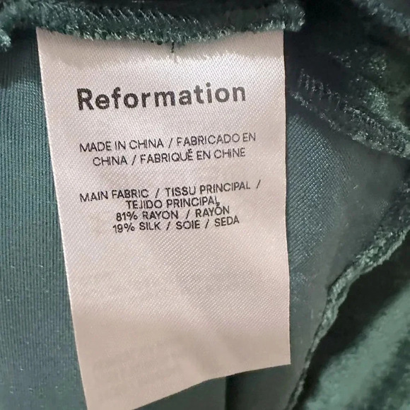 Reformation Rimini Velvet Dress - Picture 14 of 16